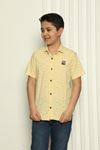 Short Sleeve Men's Shirt with Crest