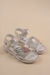 Thermo Sole Leaf Model Mother of Pearl Girl's Sandals