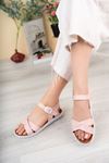 Cross Strap Powder Women's Sandals