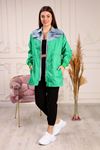 Women's Denim Jacket with Drawstring Waist