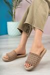 Eva Sole Braided Mink Women's Slippers