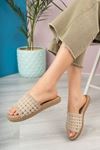 Eva Sole Braided Cream Women's Slippers