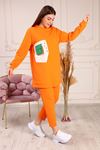Women's Button Detailed Suit with Pockets
