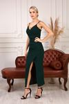 Women's Dress with Straps and Slits