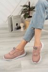 Lace-up Mesh Powder Women's Sneakers