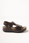 Velcro Brown Sandals for Boys