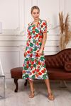 Flower Patterned Women's Dress