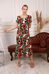 Flower Patterned Women's Dress