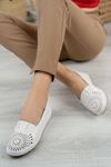 Orthopedic Padded Laser White Women's Shoes