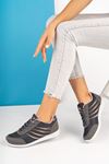 Lace-up Mesh Smoked Women's Sneakers