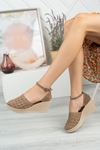 Padded Sole Plaid Mesh Stone Mink Carnival Shoes