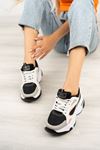 High Sole White White Garnisi Black Women's Sneakers