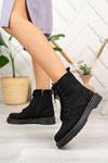 Low Soles Mekval Stitched Black Skin Postal Boots