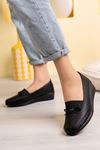 Padded Orthopedic Black Shoes