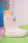 Eva Sole White Children's Snow Boots