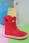 Eva Sole Red Children's Snow Boots