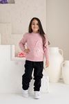 Girl's Knit Sweater with Pocket Detail