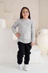 Girl's Knit Sweater with Pocket Detail