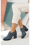 Navy Blue Denim Women's Shoes