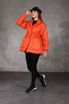 Women's Inflatable Coat with Drawstring Waist