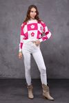 Flower Patterned Women's Sweater