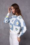 Flower Patterned Women's Sweater