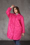 Lined Women's Inflatable Coat with Square Pockets