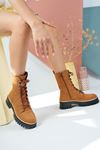 Taba Suede Postal Boots
