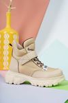 Parachute Model Velcro Beige Snow Boots