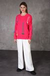 Women's Knit Sweater with Embroidery