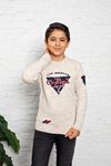 Crew Neck Boy's Knit Sweater