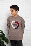 Crew Neck Boy's Knit Sweater