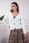 Buttoned Short Women's Knitwear Cardigan