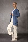 Belted Knit Patterned Women's Sweater Cardigan