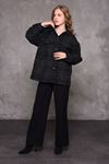 Patterned Women's Cashmere Coat