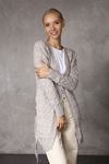 Belted Knit Patterned Women's Sweater Cardigan