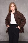 Patterned Women's Cashmere Coat