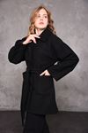 Boucle Belted Women's Coat