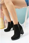 Black Suede Platform Boots