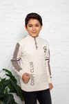 Boys' Knit Sweater with Button Detail