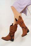 Gusseted Taba Suede Women's Boots