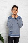 Boys' Pullover with Collar Buttoned Pocket Detail