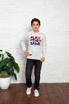 Printed Crew-Neck Boy's Sweater