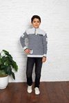 Boys' Pullover with Collar Buttoned Pocket Detail