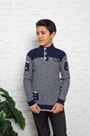 Boys' Pullover with Collar Buttoned Pocket Detail