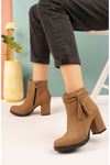 Tasseled Mink Suede Women's Boots