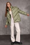 Women Inflatable Coat with Zipper