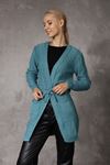 Belted Women's Sweater Cardigan