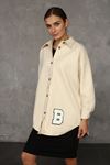 Women's Tunic with Printed Buttons