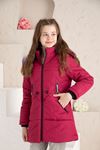 Hooded Woolen Girl's Coat